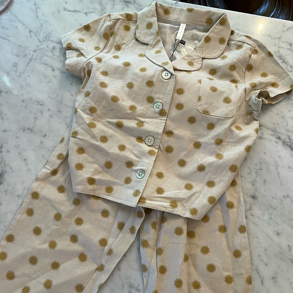 Rylee & Cru sun printed t shirt and pants set